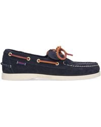 Sebago - Suede Leather Accent Moccasin Loafers - Lyst