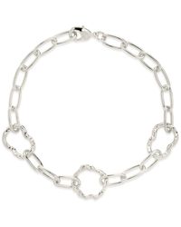 Sterling Forever - Ira Hammered Chain Bracelet - Lyst