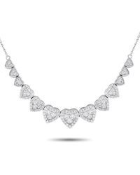 Non-Branded - Lb Exclusive 14k Gold 1.0ct Diamond Heart Necklace Nk01609 - Lyst