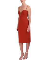 BCBGMAXAZRIA - Open Back Midi Cocktail And Party Dress - Lyst