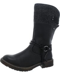 Rieker - Dominika 74 Faux Leather Mid Calf Winter & Snow Boots - Lyst