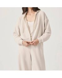 Splendid - Waffle Scuba Zip-Up Pullover - Lyst