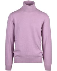 Alpha Studio - Finely Knit Cashmere Turtleneck Sweater - Lyst
