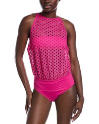 Carmen Marc Valvo - High-Neck One-Piece - Lyst