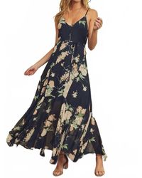 Dress Forum - Key To My Heart Floral Flared Hem Maxi Dress - Lyst