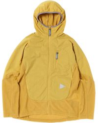 and wander - Alpha Direct Nylon Jacket With Fleece Inserts And Reflective Detailing - Lyst