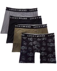 Lucky Brand - 4pk Essential Soft Boxer Brief - Lyst