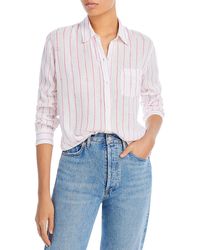 Rails - Striped Collared Button-down Top - Lyst
