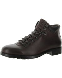 Kenneth Cole - Hugh Low Leather Lace Up Hiking Boots - Lyst