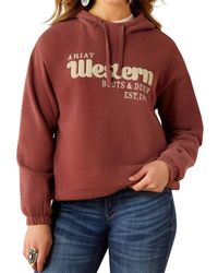 Ariat - Essential Chenile Embroidery Detail Hoodie - Lyst
