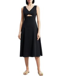 Theory - Cut-out Sleeveless Fit & Flare Dress - Lyst