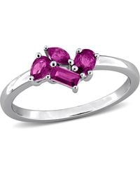 Mimi & Max - Multi-Gem Cluster Ring Sterling - Lyst