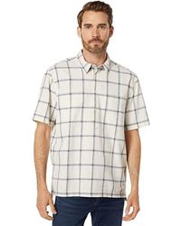 Madewell - Shirt Check Popover Short Sleeve Regular Fit Jdm873 - Lyst