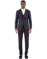Tagliatore - Slim Fit Suit With Waist Jacket - Lyst