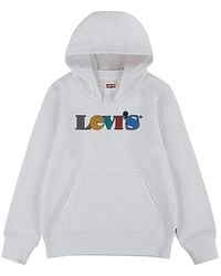 Levi's - Boys Hoodie Graphic Cotton Blend Long Sleeve Pullover Gbo186 - Lyst