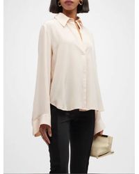 Twp - Last Friday Night Silk Button Front Blouse - Lyst