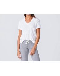 Monrow - Relaxed V Neck Tee - Lyst
