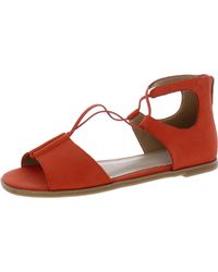 Eileen Fisher - Rose Leather Open Toe Ankle Strap - Lyst