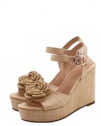 Ccocci - Rosie Straw Wedge Sandals - Lyst