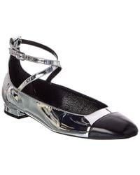 Stuart Weitzman - Eden Strap Leather Flat - Lyst