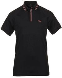 BOSS - Paule 2 Slim Fit Cotton Polo T-Shirt W/ Stripes - Lyst