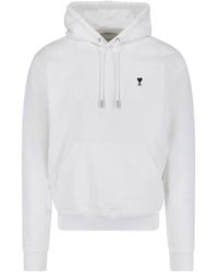 Ami Paris - Ami De Caur Kangaroo Pocket Hoodie - Lyst