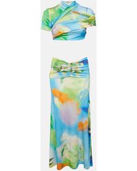 Mirae - Jersey Tani Lilies Top And Skirt Set - Lyst