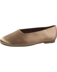 Vince - Solid Satin Ballet Flats - Lyst