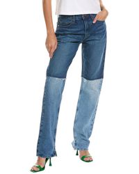 FRAME - The Fashion Patchwork Straight Jean - Lyst