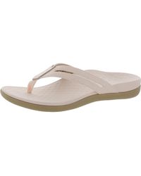 Vionic - Kalise Leather Slip On Thong Sandals - Lyst