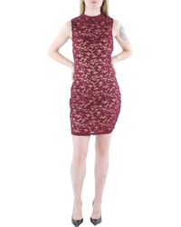 DKNY - Glitter Sleeveless Mini Dress - Lyst