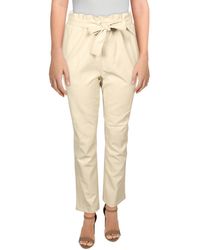Bagatelle - Faux Leather High Rise Paperbag Pants - Lyst
