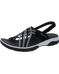 Skechers - reggae Shimmer Slip On Slide Sandals - Lyst
