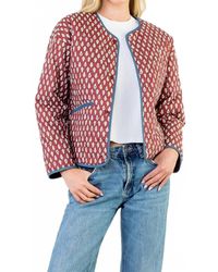 Thml - Print Detailed Quilted Jacket - Lyst