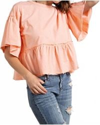 Easel - Ruffle Babydoll Top - Lyst