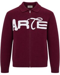Arte' - Logo Zip-Up Cardigan - Lyst