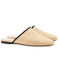 Larroude - Dnu Venice Raffia Mule - Lyst
