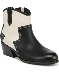 Dr. Scholls - Lasso Faux Leather Block Heel Cowboy, Western Boots - Lyst
