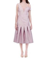 BethelHelena - Tea Garden Off-Shoulder V-Neck Dress - Lyst
