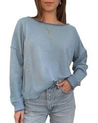 Wishlist - Brushed Contrast Boat Neck Sweater - Lyst