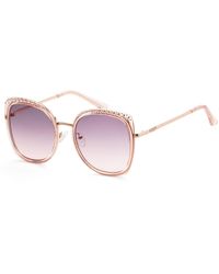Guess - 56mm Pink Sunglasses Gf0381-72t - Lyst