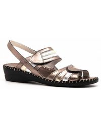 La Plume - Anya Wedge Sandals - Lyst