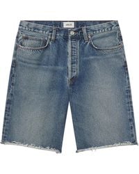 Agolde - Denim Shorts With Five-Pocket Design And Frayed Hem - Lyst