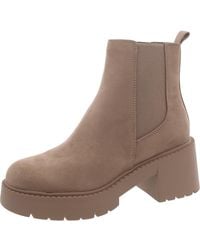 Madden Girl - Trust Faux Suede Lug Sole Chelsea Boots - Lyst