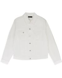 Purple Brand - Film Monogram Jacquard Trucker Denim Jackets - Lyst