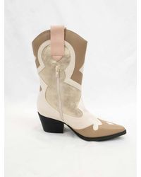 Shu Shop - Zizi Metallic Western Booties - Lyst