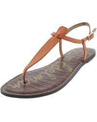Sam Edelman - Gigi Leather T-strap Thong Sandals - Lyst
