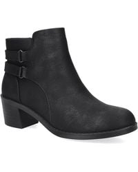 Easy Street - Murphy Boots Faux Leather Ankle Bootie Hawk1247 - Lyst