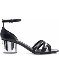 Ferragamo - Ferragamo Strap-Detail Open-Toe Sandals - Lyst