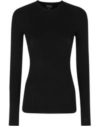 Herskind - Camil Ribbed Merino Wool Knit Blouse - Lyst